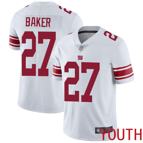 Youth New York Giants #27 Deandre Baker White Vapor Untouchable Limited Player Football NFL Jersey->youth nfl jersey->Youth Jersey